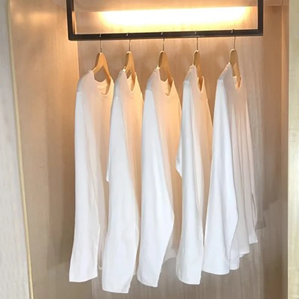 100%纯棉280克重磅精梳棉男女纯色长袖打底白色宽松圆领百搭秋T恤