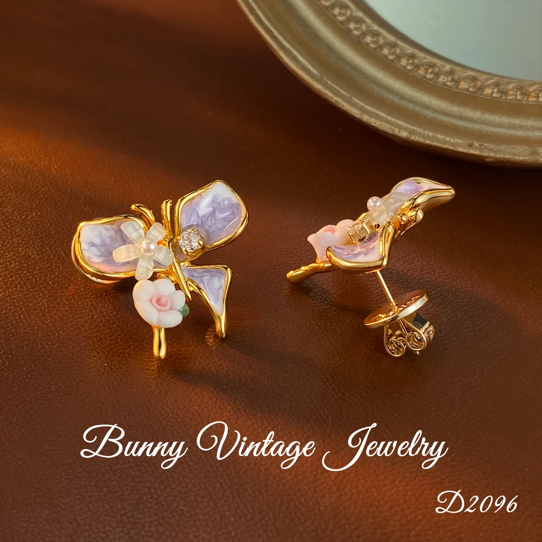 D2096 法★【蝴蝶纪元】 ALIX&Luis Danas 耳钉