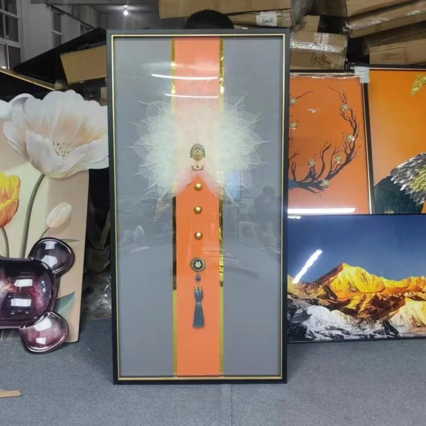 货菩提.手工实物装饰画大玄关走廊画沙发背景落地画菩提80160