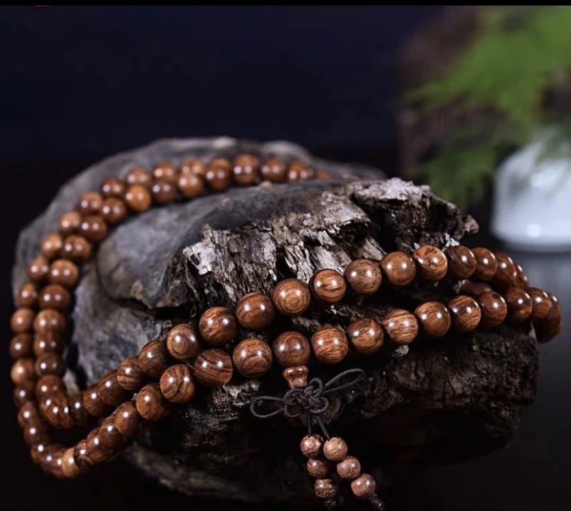 老料油梨花梨木8毫米108颗手链