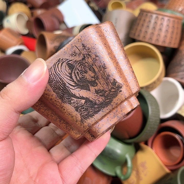 紫砂茶杯全手工紫砂主人杯