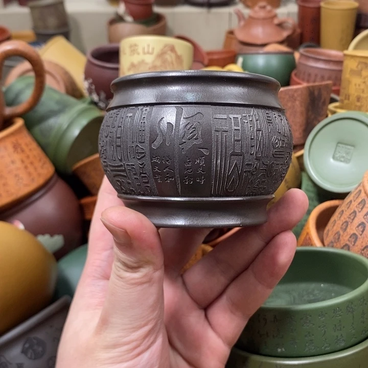 紫砂公道杯宜兴全手工紫砂杯