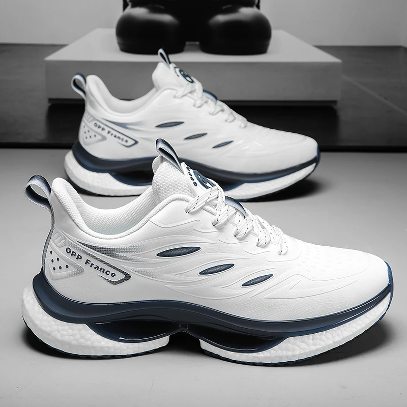 OPP/赫芭舒适皮面运动鞋轻奢休闲情侣软底耐磨减震时尚男鞋H2628