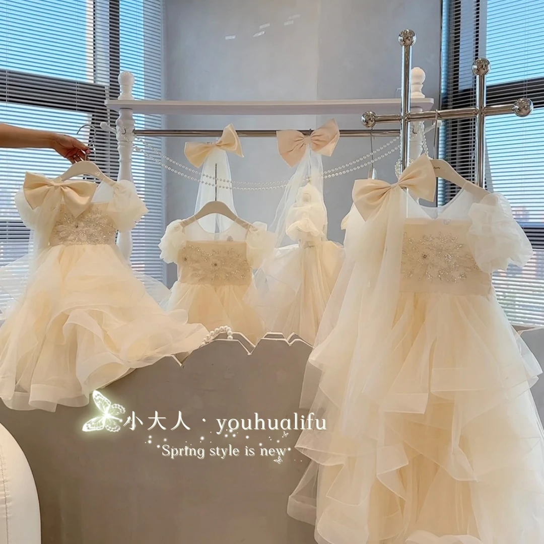 夏季款女宝宝演出生日必备款式报恩款六一战袍演出礼服裙 66581