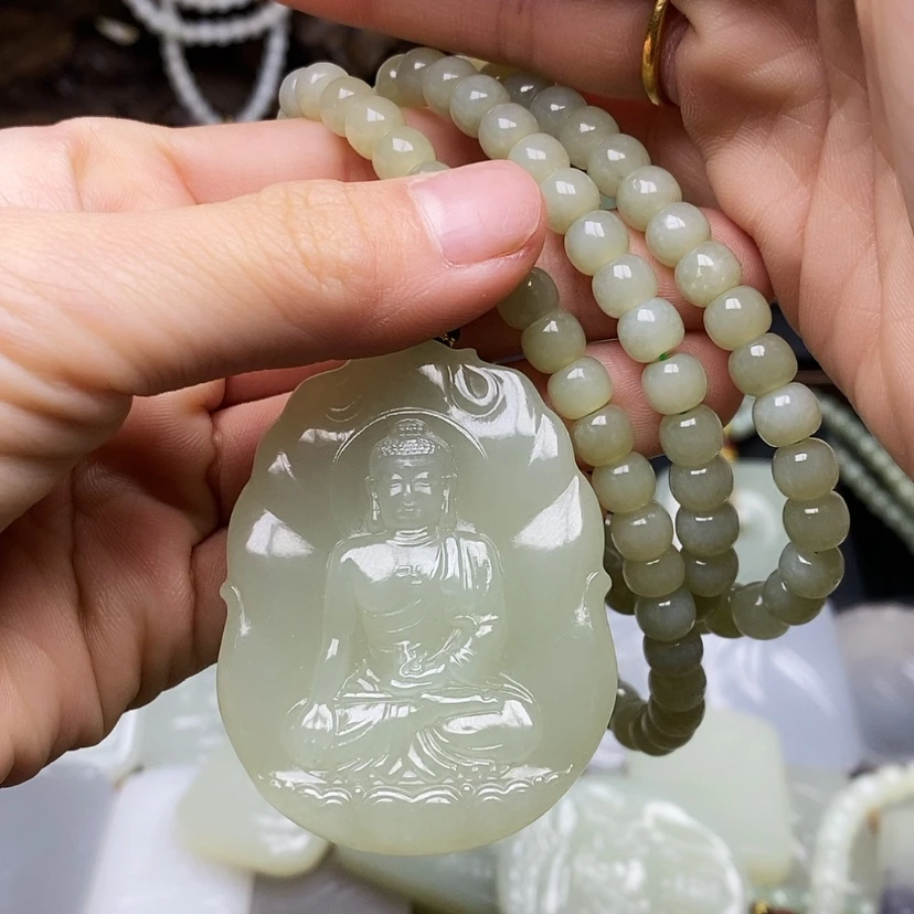 【闪购商品】和田玉颈饰未镶嵌孤***藏