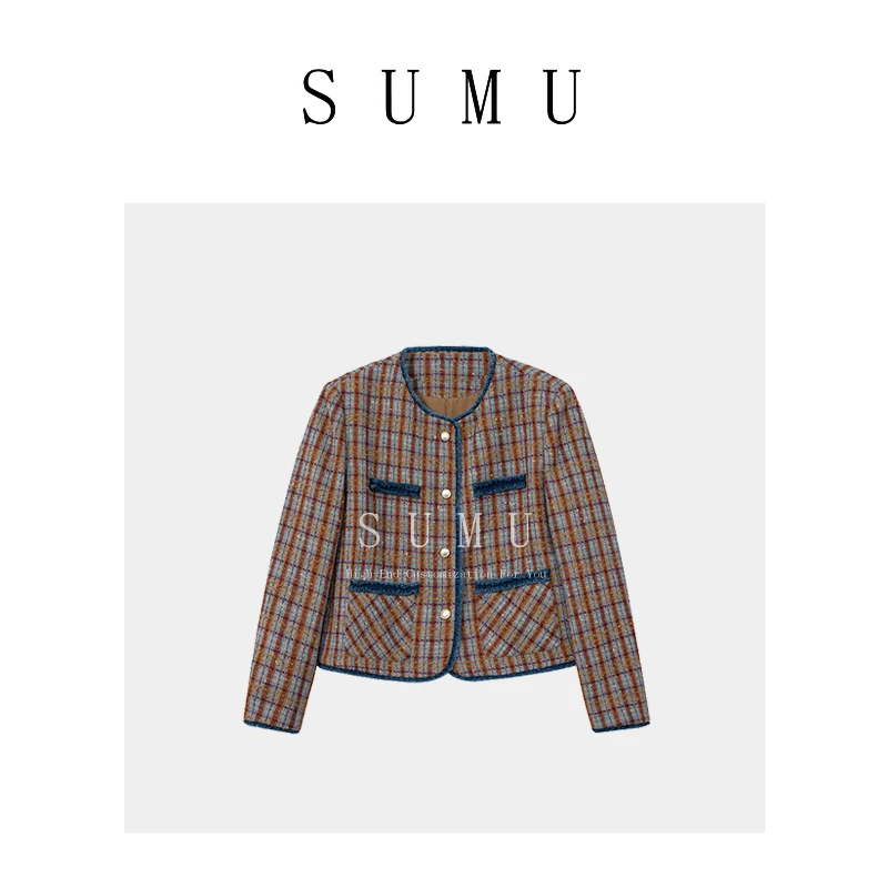 宿慕SUMU 女士小香风外套 8-5 秋季2024新款时尚百搭外套56552