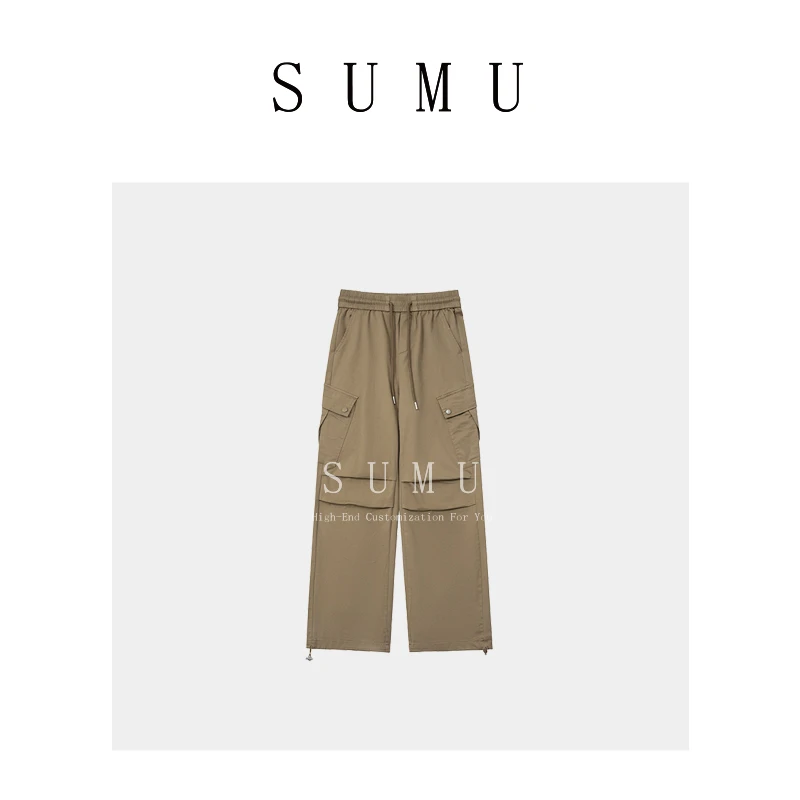 宿慕SUMU 女款工装裤 8-1 秋季2024新款时尚百搭显瘦休闲裤18300