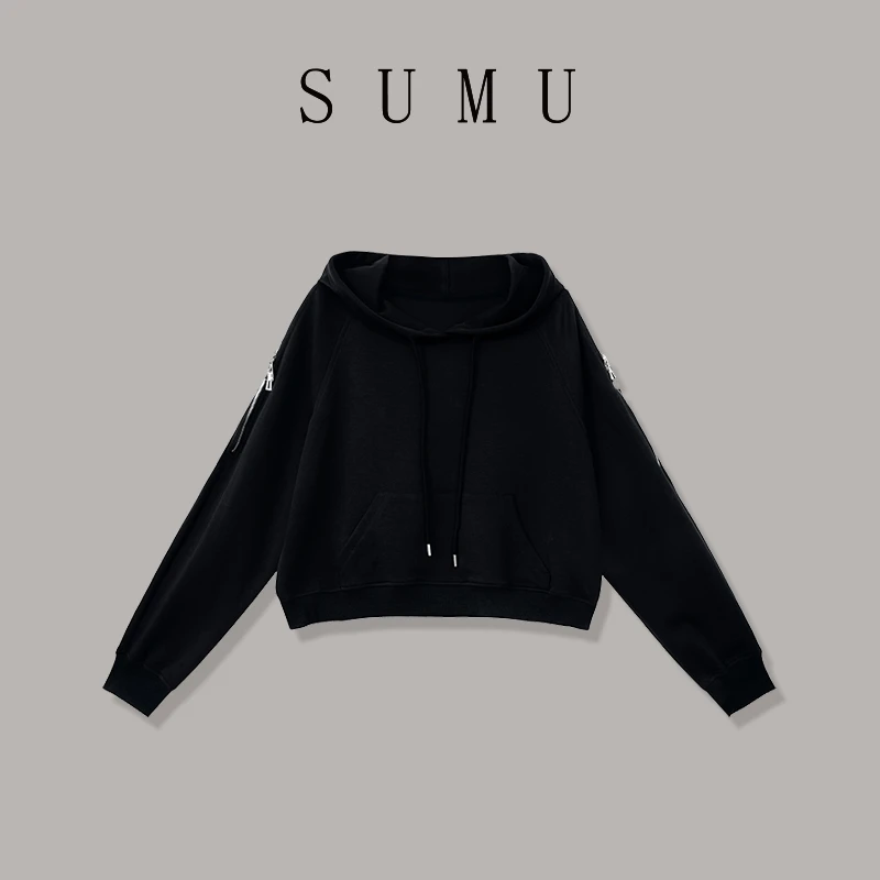 宿慕SUMU 女款卫衣 8-23 秋款2024新款时尚百搭休闲卫衣19868