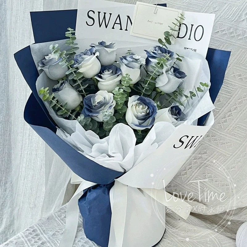 【马耳他蓝】11朵马耳他蓝玫瑰花月光蓝鲜花束送男友生日礼物鲜送老公过生日礼物鲜花速递同城花店小时达