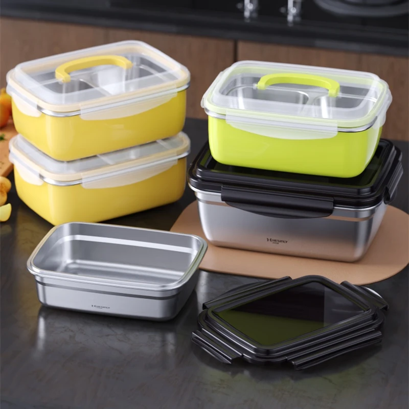 手提保鲜盒水果盒野餐春游便当盒饭盒家用防漏外带冰箱冷冻烤箱