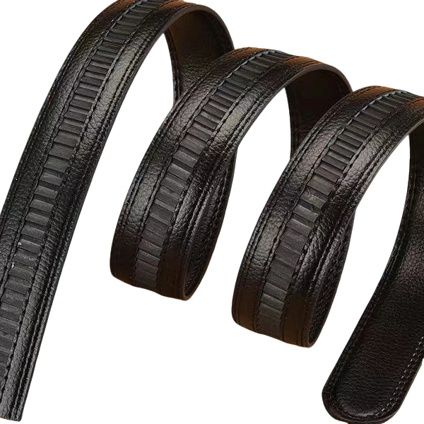 全卡槽皮带加长超长男士自动扣全牙腰带全卡扣全卡齿裤皮带条加厚