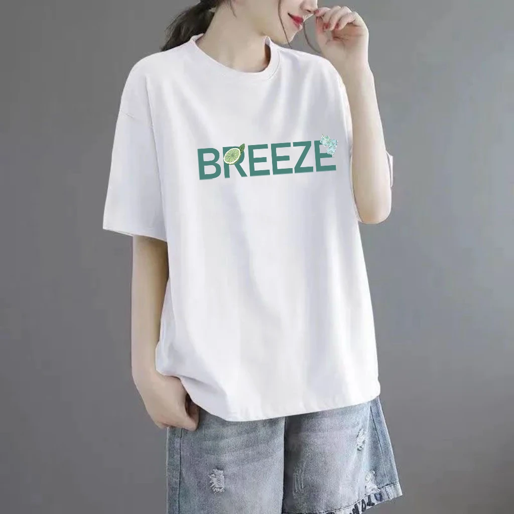重磅100％纯棉大码女装胖mm200斤短袖T恤女夏季新款宽松中长款上衣