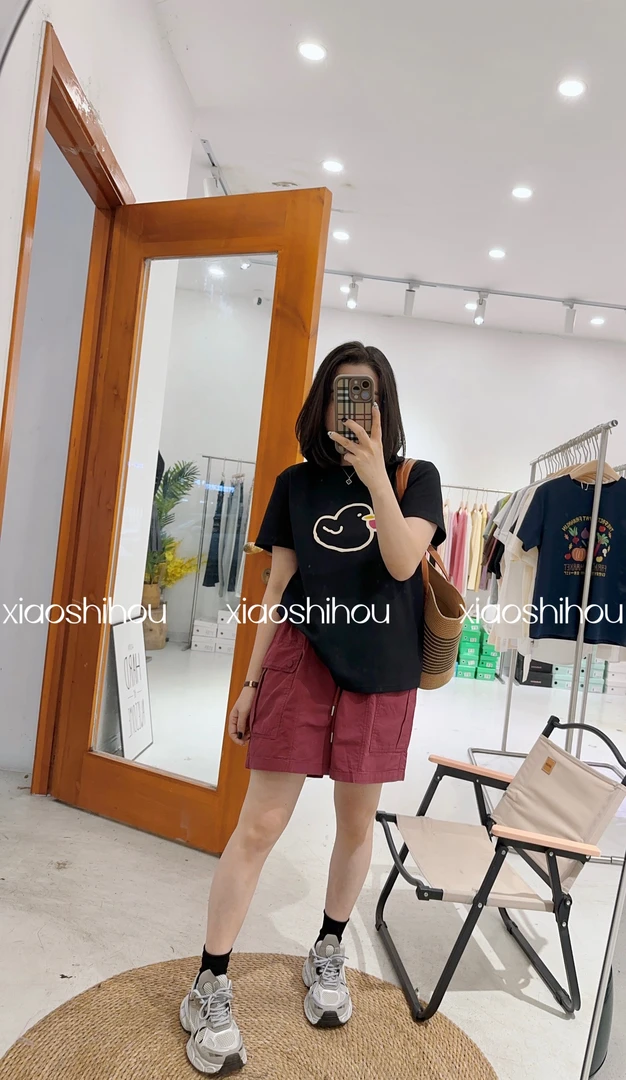 小时候女装店工装短裤2266