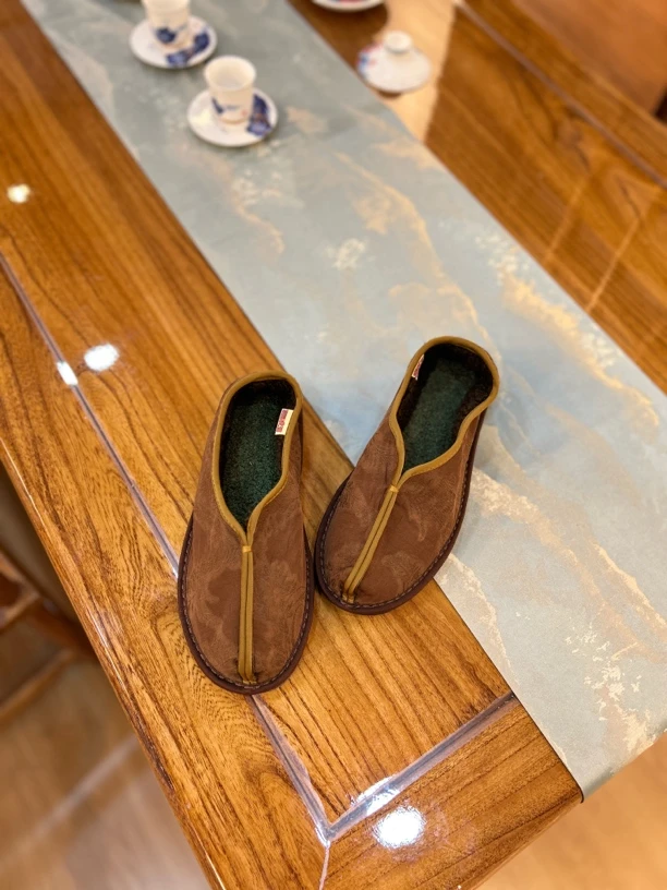 2024秋冬新款【锦绣】新中式时尚软底民族风低帮手工千层底布鞋