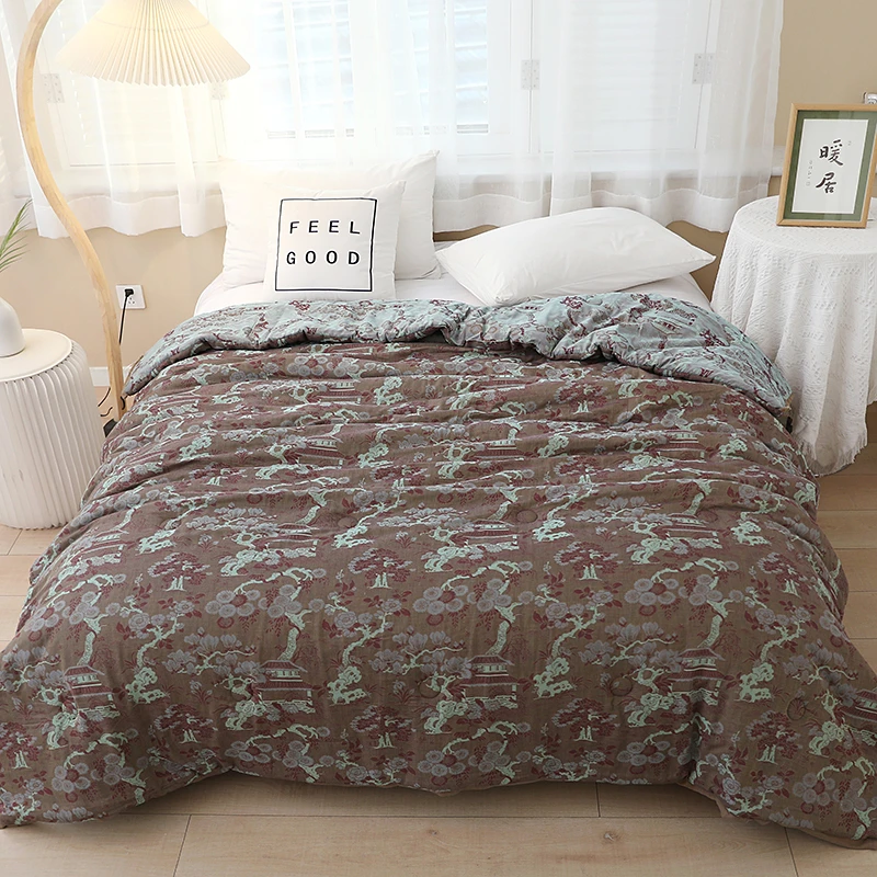 XDONGY(冬云家纺)200*230 火山岩蓄热醉倾城棕色保暖被