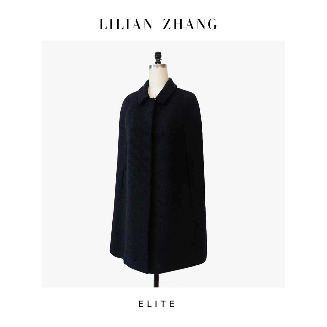 E—定制—“时尚轮回”——轻奢名媛——复古A摆中长羊毛斗篷 2405017