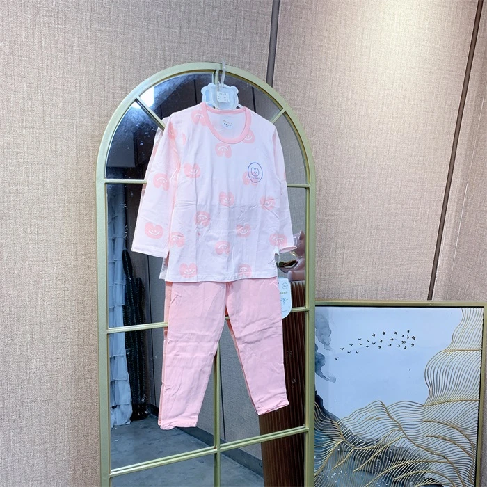 AM178 宝宝粉色上衣裤子套装