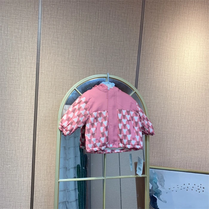 R3149 宝宝拼接加绒厚外套