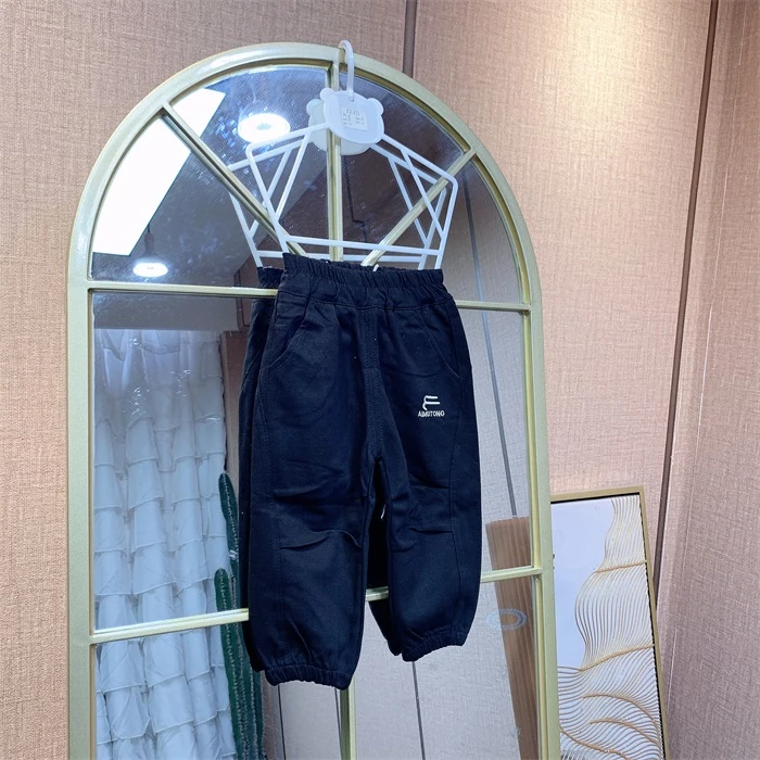 EF691   宝宝黑色单层裤子