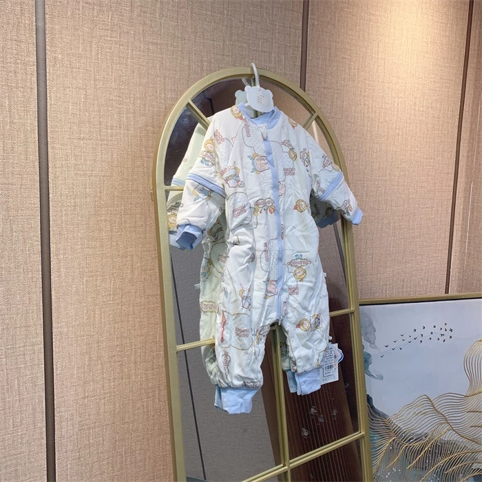 S1014    宝宝卡通夹棉可脱袖分腿睡袋