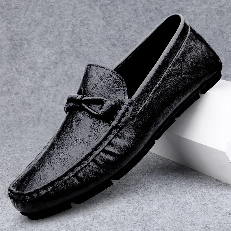 2025新款男士乐福鞋豆豆鞋软皮软底皮鞋男休闲百搭驾车一脚蹬男鞋
