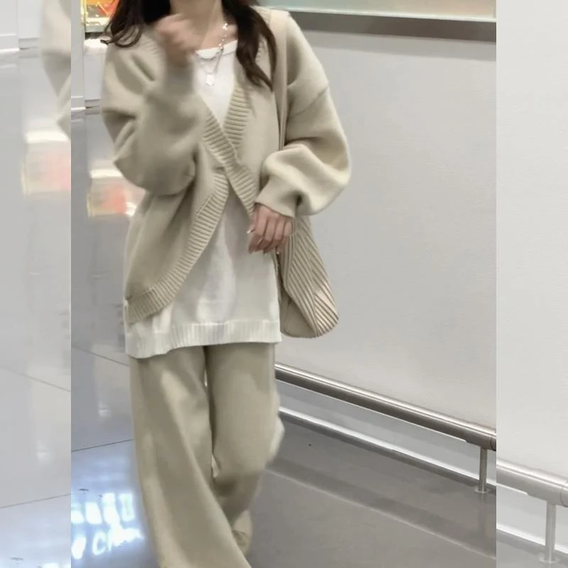 单件/秋冬奶系穿搭冬天搭配女装韩系小众奶糯风温柔慵懒毛衣