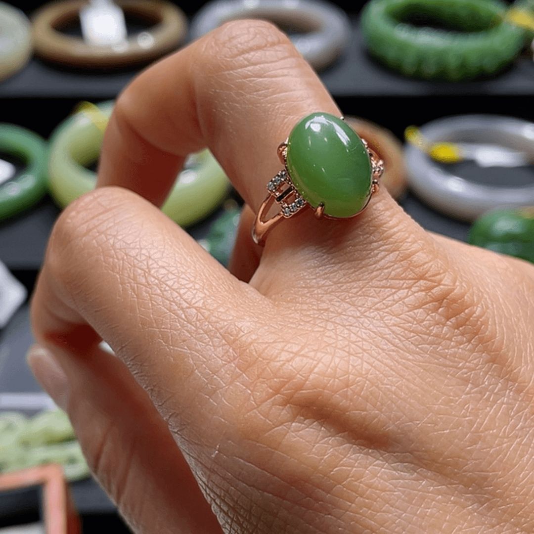 【闪购商品】和田玉戒指未镶嵌诺*米