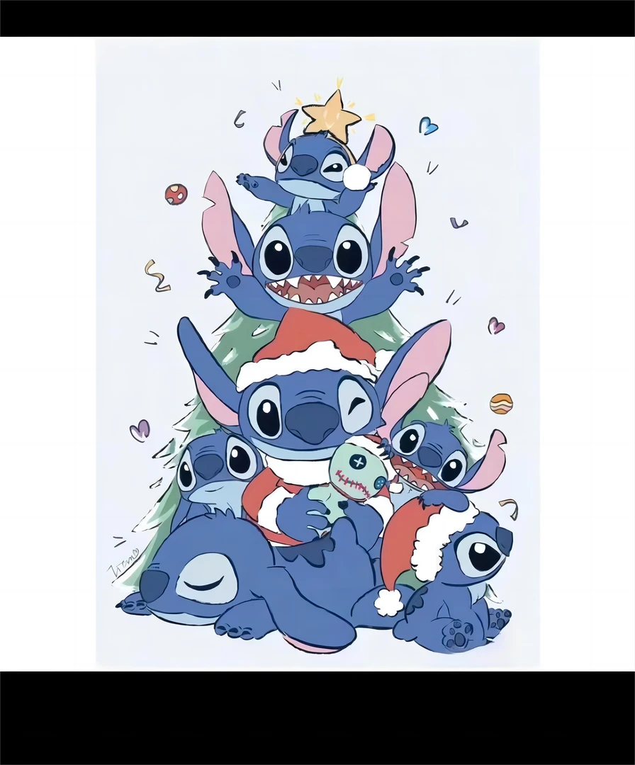 《史迪仔A》挂画儿童房装饰画床头画动漫家居漫画40*60