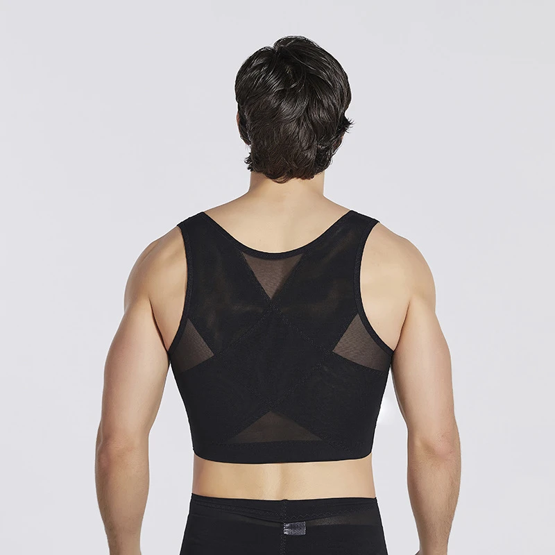 束胸衣无痕帅T男士胸罩防凸点弹力背心收胸缩胸绷带男生大胸显小