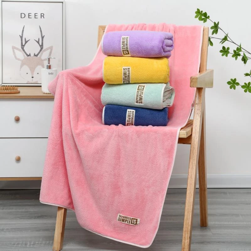 雅迎-加标挂钩柔软亲肤情侣韩版浴巾130*70cm