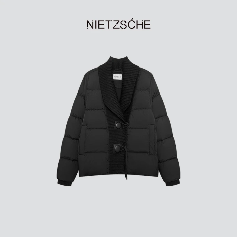 Nietzsche 直营｜中古欧包｜轻盈0压感 时尚减龄翻领 羽绒服61283
