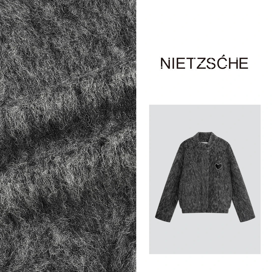 Nietzsche官方直营｜巴黎雪野｜羊毛鹅绒内胆外套 长毛高克重61252