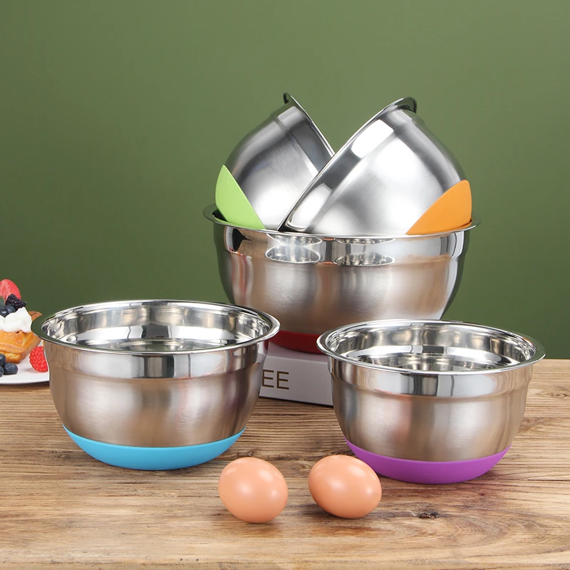 正宗新款不锈钢多巴胺打蛋盆烘焙打发奶油沙拉搅拌专用盆