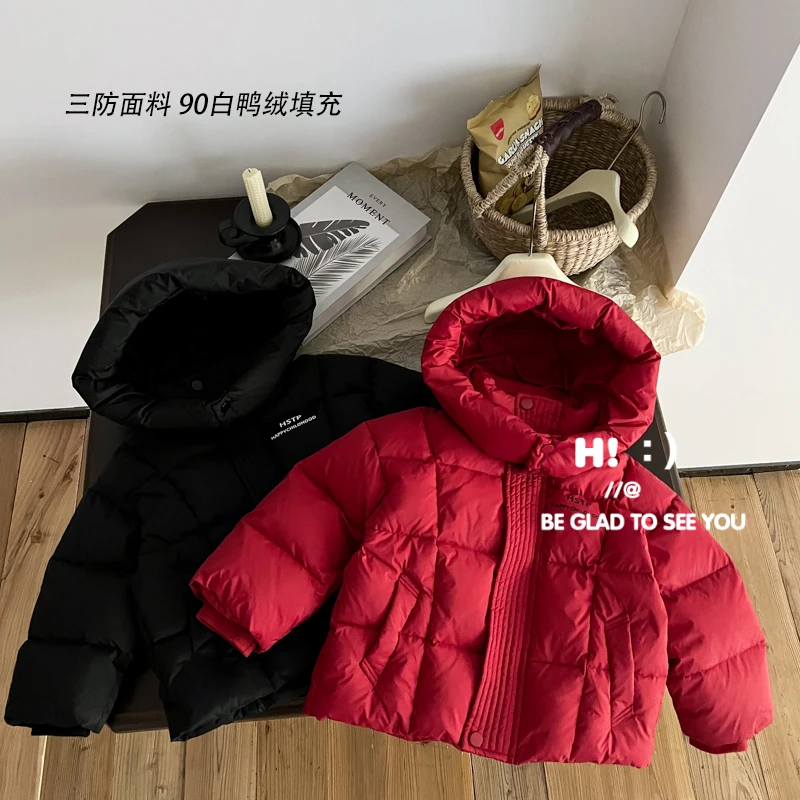 现货亲子装【90白鸭绒】郝叔童品冬季新款时尚百搭三防羽绒服BY4429