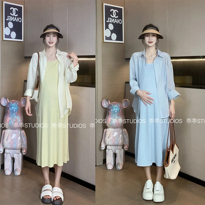 新款休闲孕妇连衣裙潮款孕妇裙显瘦小个子孕妈韩版夏装57278