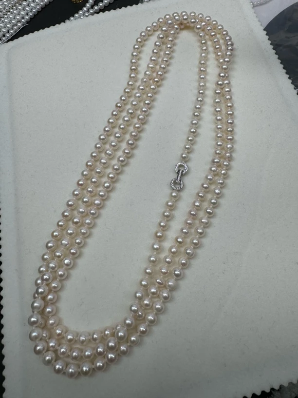 120cm天然淡水珍珠毛衣链