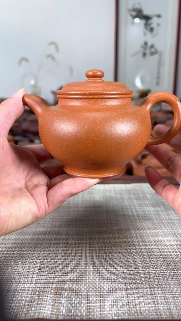 【闪购商品】紫砂茶壶30目红降坡【掇只】310cc左右-微瑕