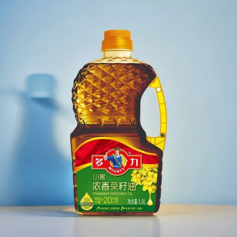 多力浓香菜籽油1.8L非转基因菜籽油物理压榨营养健康小榨食用油