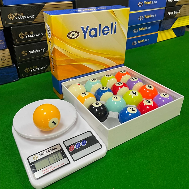 球房专用Yaleli独眼龙8A台球子TV水晶球黑八台球子标准彩美式桌球