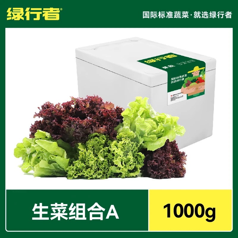 【绿行者】山东新鲜生菜组合2斤3种/4斤7种鲜嫩清脆蔬菜嫩叶食用
