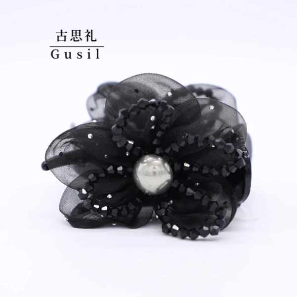 古思礼【秋雅】时尚百搭花朵丸子抓夹GS5186