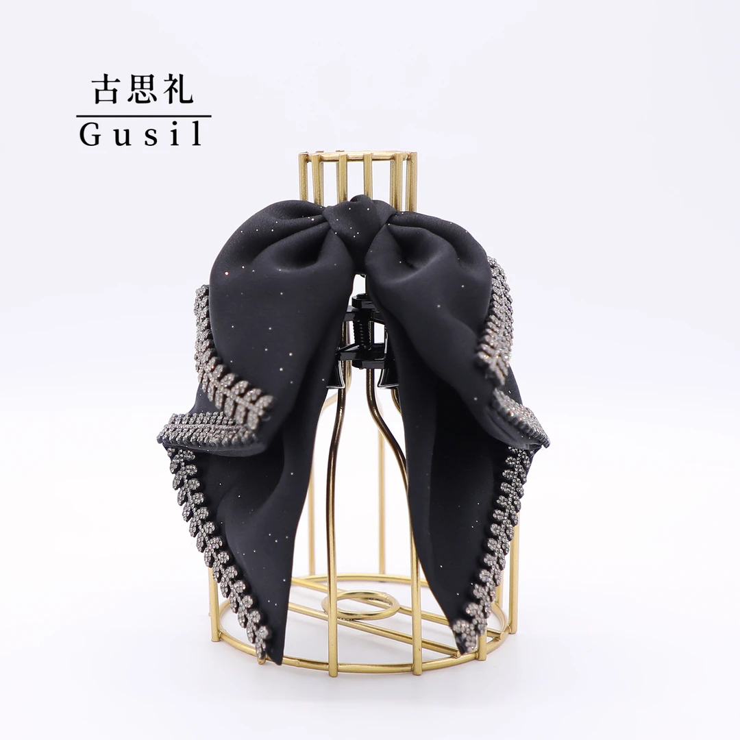 古思礼【岁穗】新款飘带蝴蝶结麦穗时尚简约马尾爪机