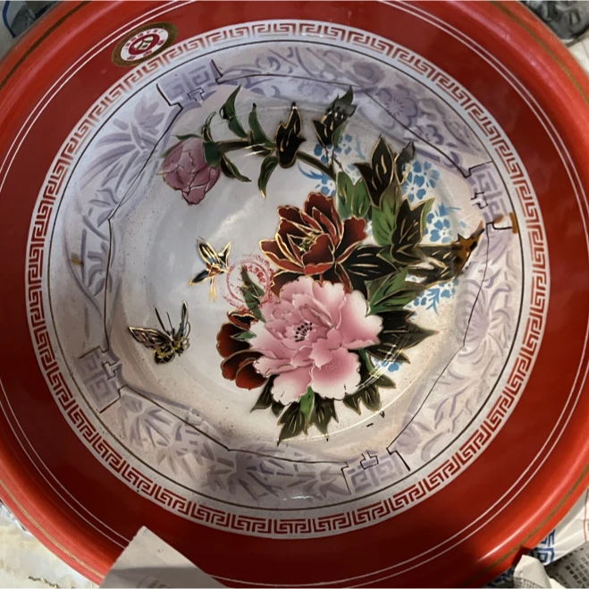 60~90年代瓷脸盆，岁月痕迹，每个默认有痕，不懂不拍，非直播勿拍