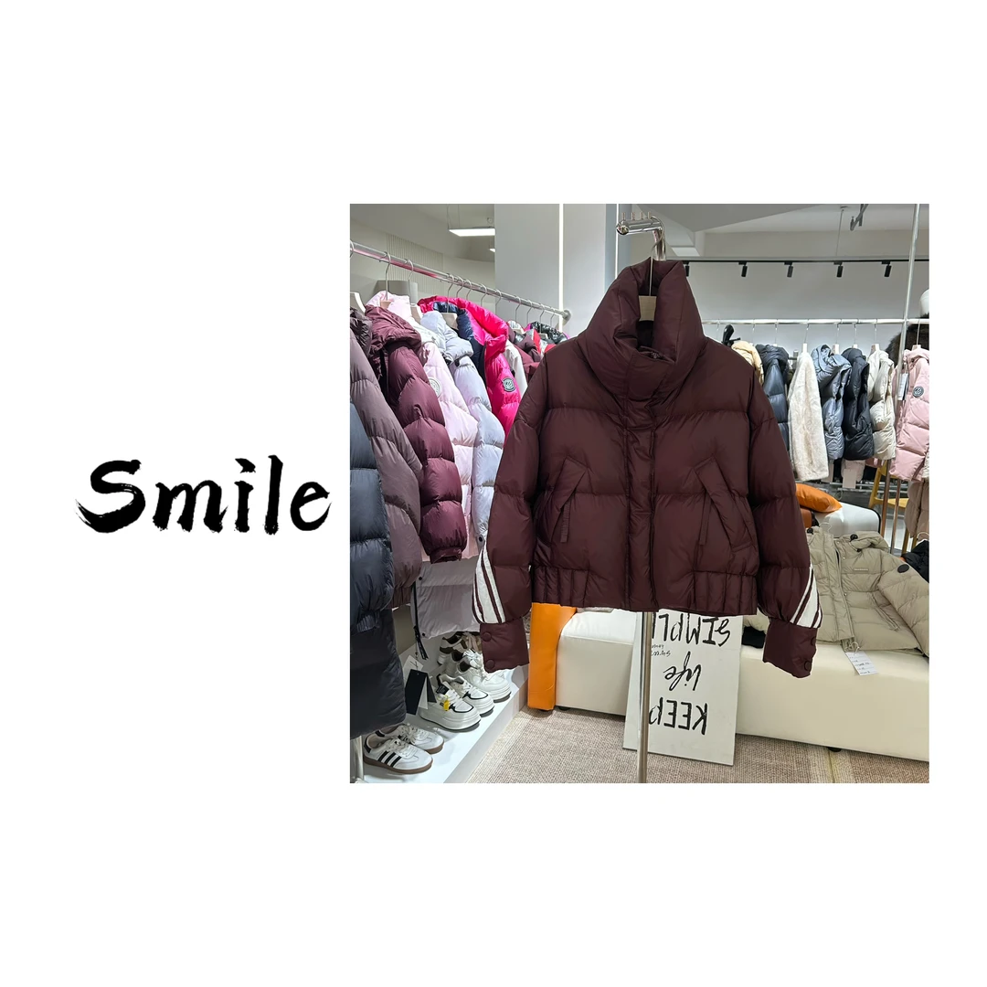 D351-车厘子红-设计师款-羽绒服白鸭绒休闲时尚百搭
