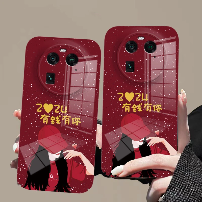 适用于【oppofindx6/x6pro】菲林亮面2024有钱有你全包镜头手机壳