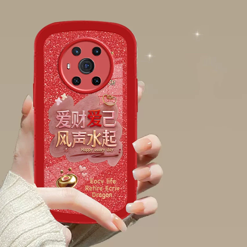 适用于【荣耀magic3】小胖妞软硅胶风生水起全包防摔手机壳