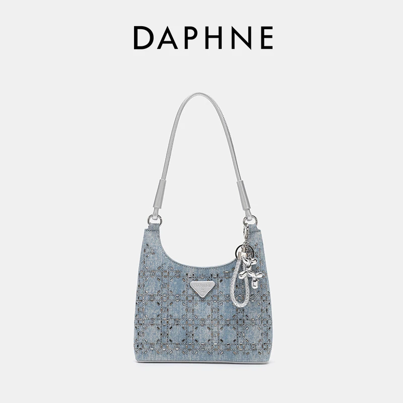 Daphne/达芙妮2025上新小众时尚牛仔单肩腋下包