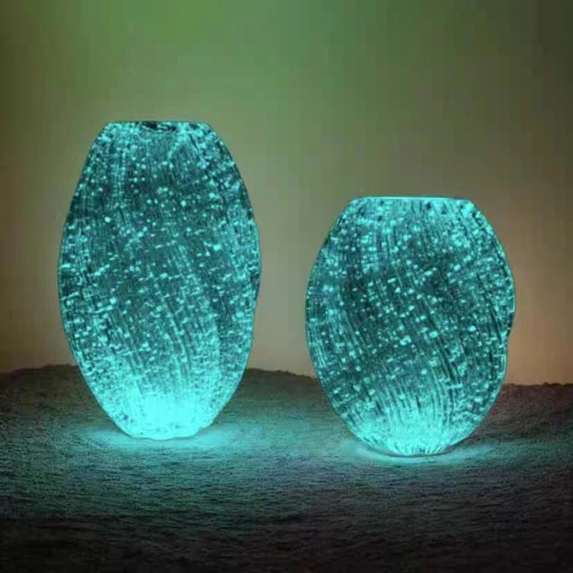 夜光麦芽糖 简约轻奢花瓶玻璃透明高级感家居客厅鲜花水培器皿