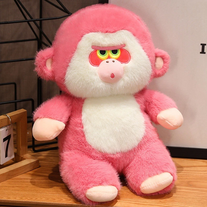 布娃娃睡觉抱枕毛绒玩具超级大猩猩玩偶粉色猴子公仔儿童女生礼物