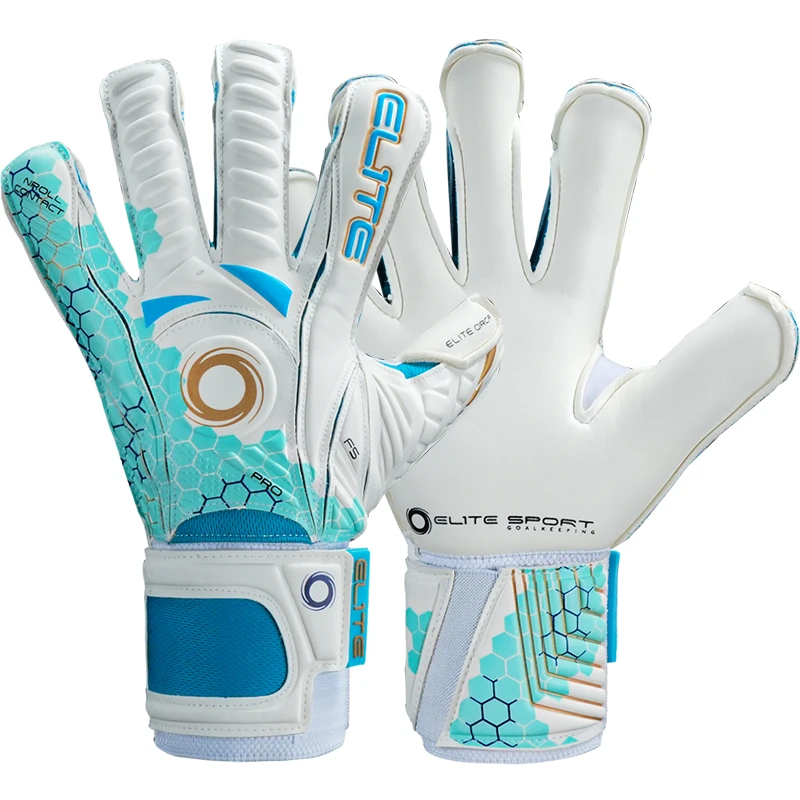 大火足球光环门将EliteSport ORCA 高级人草带护指专业守门员手套